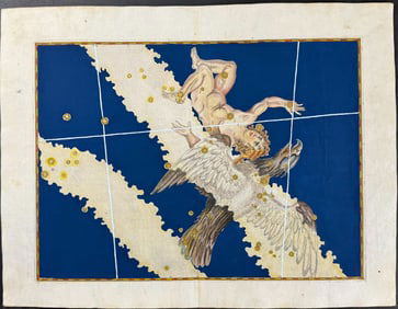Bayer - Constellation Chart: Aquila (Eagle) and Child
