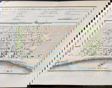 Charlevoix after Bellin - Map of New Orleans, Louisiana