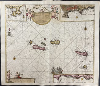 Van Keulen, Rare - Map of the Azores