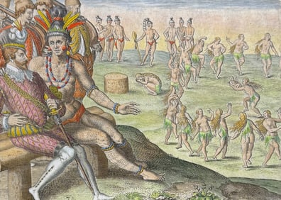 De Bry - Florida - First-born children sacrificed to the chief in solemn ceremonies