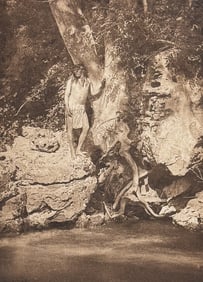 Edward Curtis - By the Sycamore - Apache