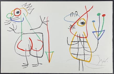 Miro, Signed, Rare - Illustration of the Childhood of Ubu