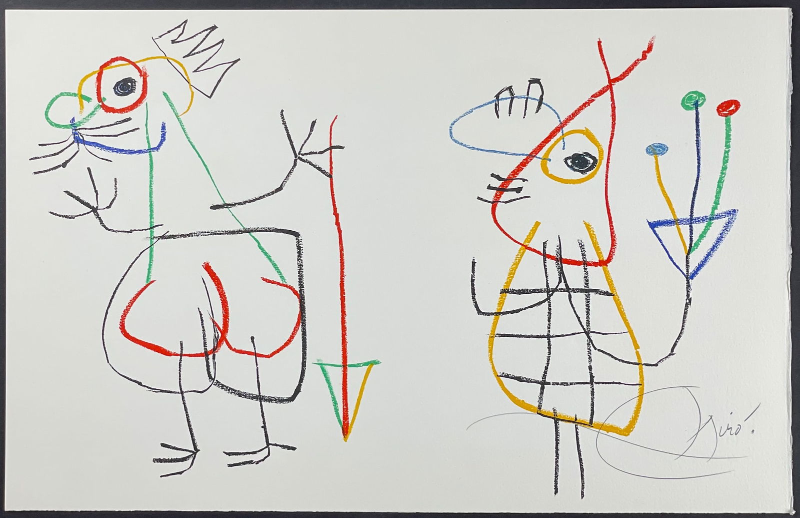 Miro, Signed, Rare - Illustration of the Childhood of Ubu (1 of 1)
