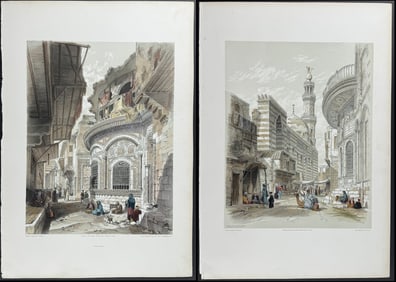 Hay - 4 Lithographs of Cairo, Egypt