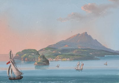 De Vito, Original Painting - The Island of Ischia (L'Isola d'Ischia)