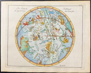 Bode - Constellation Chart: Southern Sky. 28