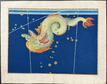 Bayer - Constellation Chart: Serpent Monster