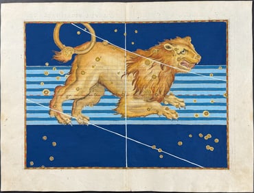 Bayer - Constellation Chart: Leo, The Lion