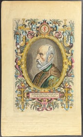 Galle, pub. 1585 - Portrait of Abraham Ortelius