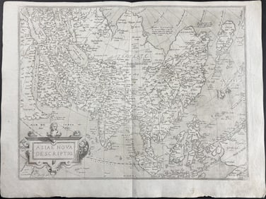 Ortelius, pub. 1580 - Map of Asia