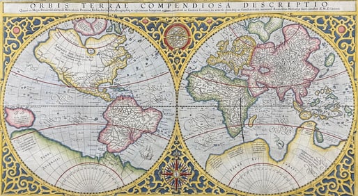 Mercator, pub. 1630 - Map of the World