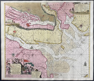 Van Keulen, Rare - Chart of Lower Saxony