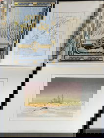 Moss's Shores of the Polar Sea - Volume with Map & 16 Mounted Plates