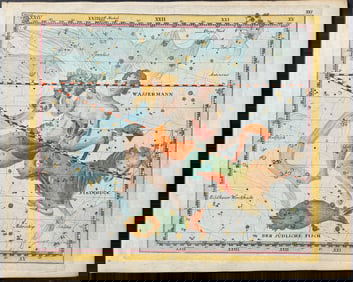 Bode - Constellation Chart: Aquarius (Water Bearer) & Carpricorn (Goat). 21