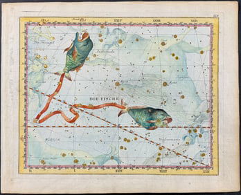Bode - Constellation Chart: Pisces (Fish). 22