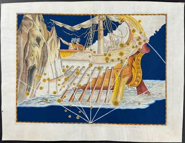 Bayer - Constellation Chart: Argo Navis, Ship