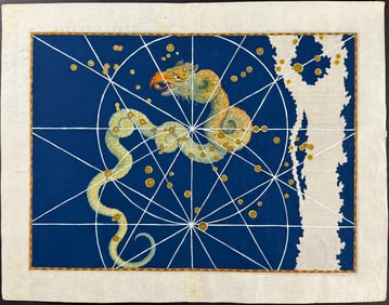 Bayer - Constellation Chart: Dragon-headed Serpent