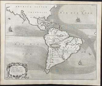 Kircher, pub. 1682 - Map of the Americas