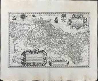 Mercator, pub. 1630 - Map of Portugal
