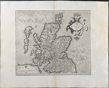 Mercator, pub. 1630 - Map of Scotland