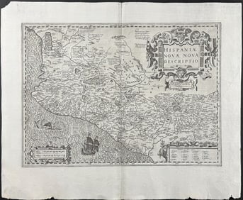 Mercator, pub. 1630 - Map of New Spain (part of Mexico & California)