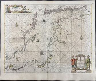 Jansson & Hondius, pub. 1656 - Map of Amsterdam, Netherlands
