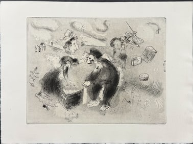 Chagall - Tchitchikov, Customs Officer (Tchitchikov Douanier)