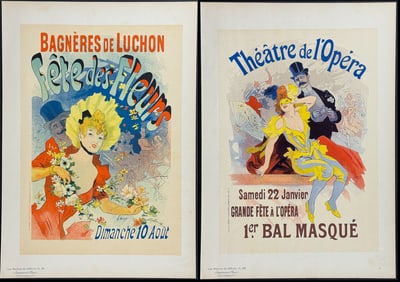 Maitres Affiches by Cheret - 5 Poster Lithographs