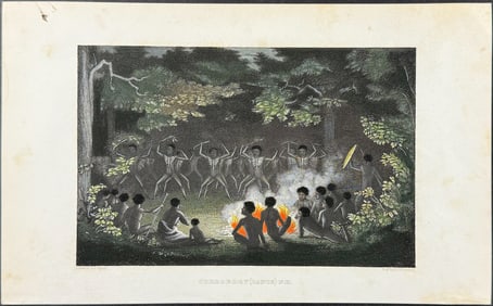 Wilkes - Corrobory (Corroboree) Dance (Australian Aboriginal Custom)