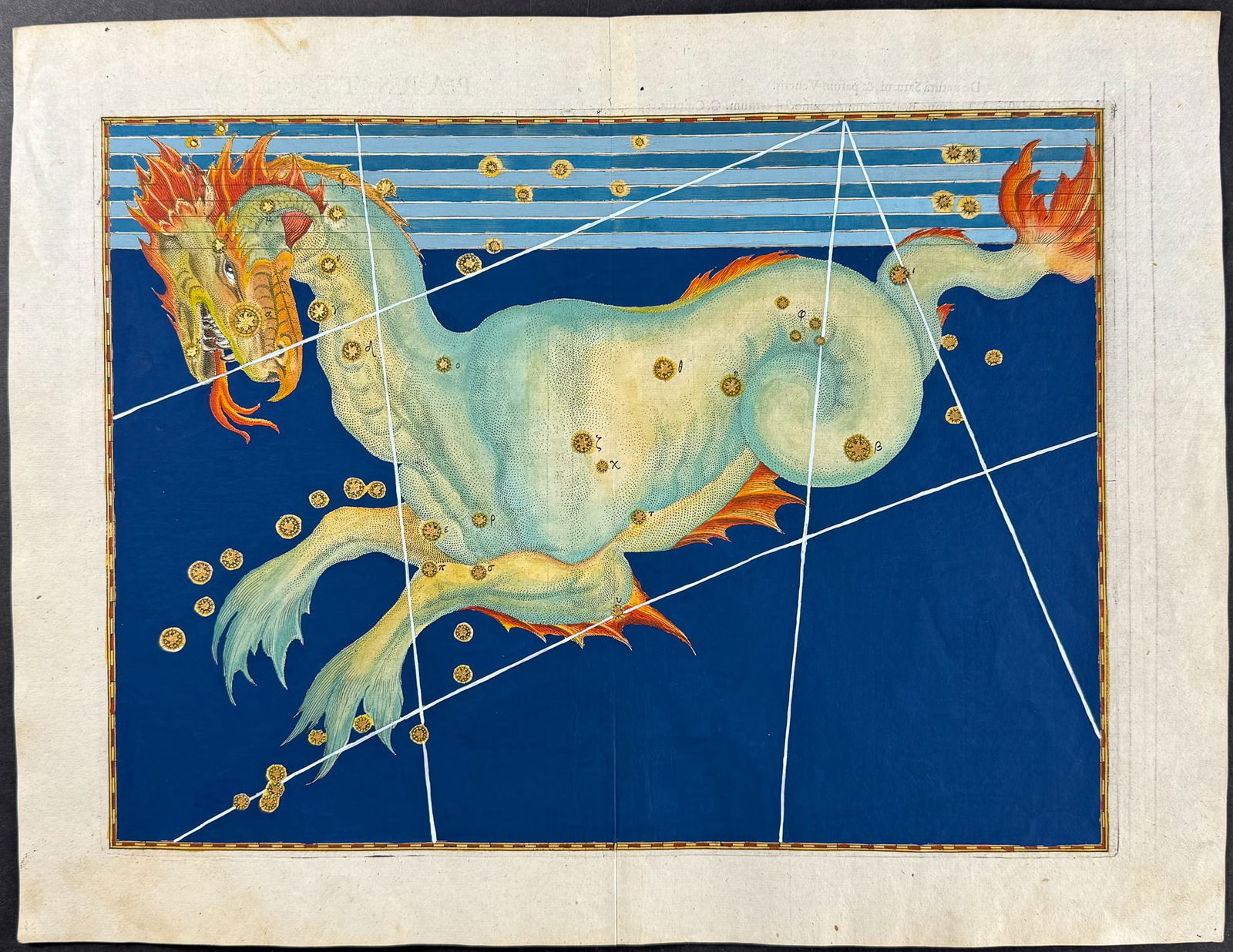 Bayer - Constellation Chart: Cetus, Sea Dragon (1 of 2)