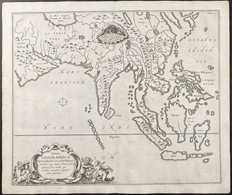 Kircher, pub. 1682 - Map of Asia
