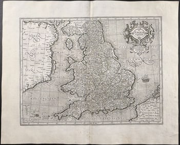 Mercator, pub. 1630 - Map of England