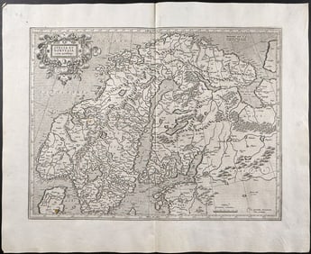 Mercator, pub. 1630 - Map of Scandinavia (Sweden, Norway, Finland)