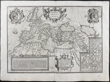 Ortelius, pub. 1580 - Map of the Roman Empire