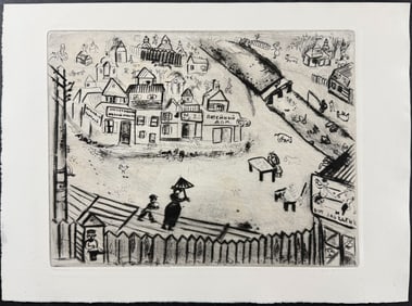 Chagall - The Little Town - La Petite Ville