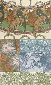 Mucha, Folio - Floral & Dog Design or Motif. 42