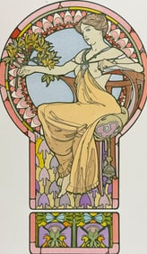 Mucha, Folio - Illustration of Topless Woman. 48