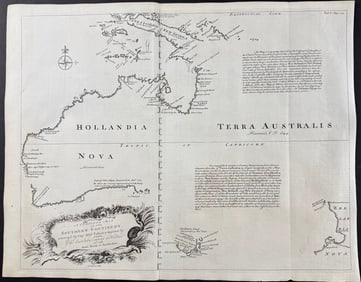 Harris - Map of the Southern Continent (Australia, New Holland)