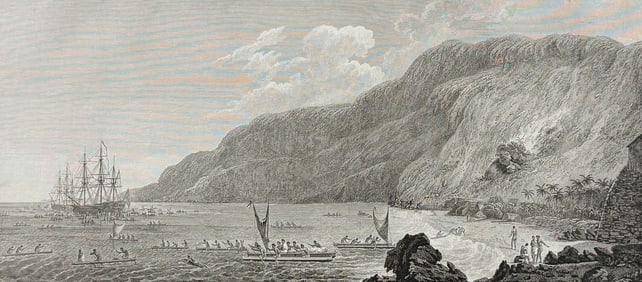 Captain Cook - A View of Karakakooa, in Owyhee (Hawaii). 68