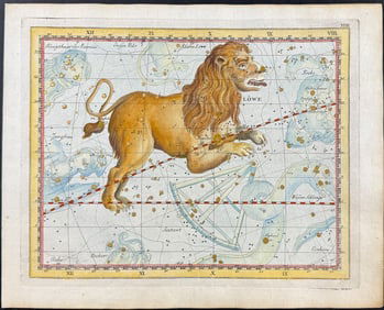 Bode - Celestial Chart: Leo (Lion). 17