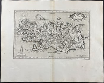 Mercator, pub. 1630 - Map of Iceland