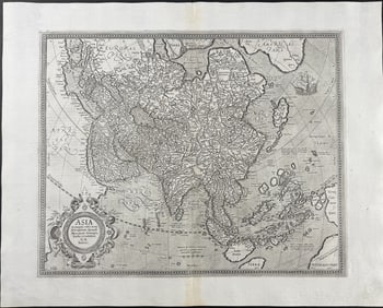 Mercator, pub. 1630 - Map of Asia