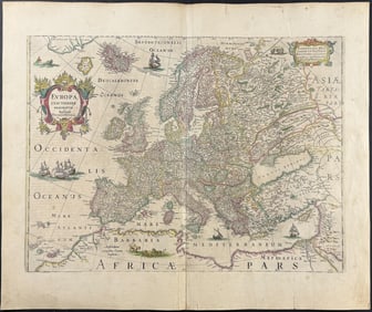 Jansson & Hondius, pub. 1656 - Map of Europe