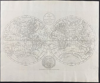Bankes - The World including the Discoveries made by Captain Cook
