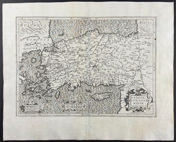 Mercator, pub. 1630 - Map of Turkey or Anatolia (Asia Minor)