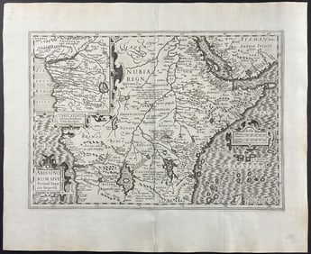 Mercator, pub. 1630 - Map of Abyssinia or Ethiopia or Northern Africa [Kingdom of Prester John