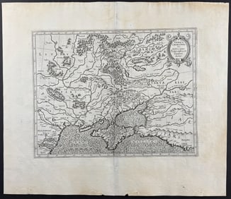 Mercator, pub. 1630 - Map of Crimea (Black Sea to Moscow)