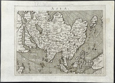 Magini's Ptolemy, pub. 1596 - Map of Asia & East Indies Islands