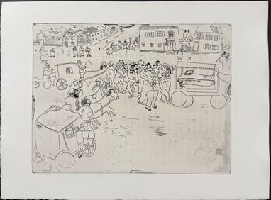 Chagall - The Prosecutor's Funeral - L'Enterrement du Procureur