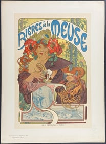 Maitres Affiches by Mucha - Bieres de la Meuse